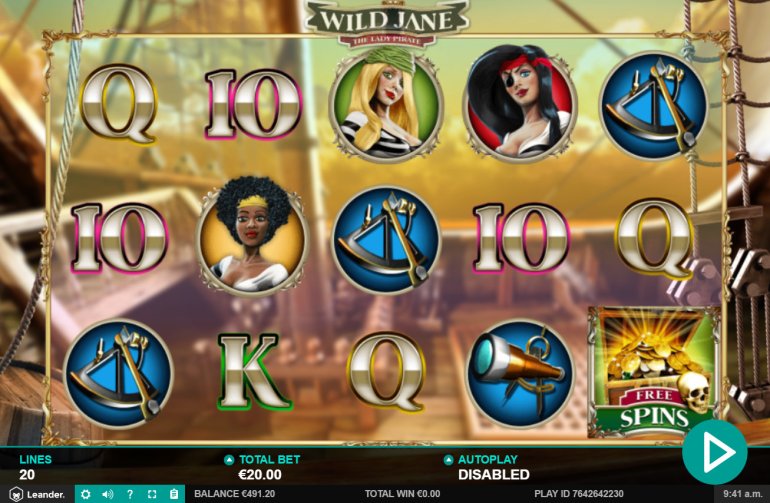 Wild Jane leander games slot